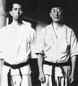 Shigeru Egami et Mitsusuke Harada du karaté-do shotokaï